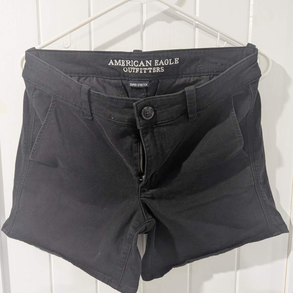 American Eagle Outfitters Black Jean Shorts Classic Style